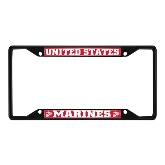 U.S. Marines License Plate Frame - Black