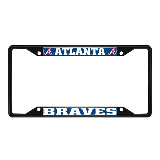 MLB - Atlanta Braves License Plate Frame - Black