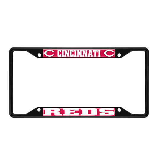 MLB - Cincinnati Reds License Plate Frame - Black