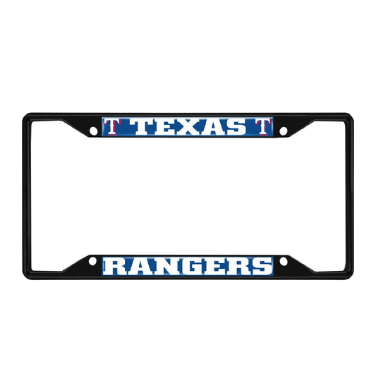 MLB - Texas Rangers License Plate Frame - Black