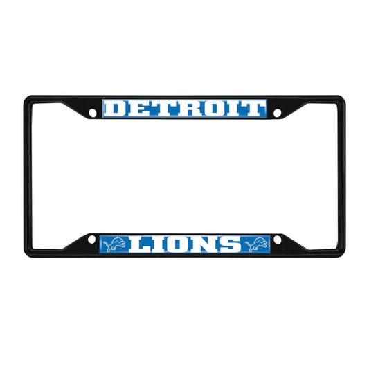 NFL - Detroit Lions License Plate Frame - Black