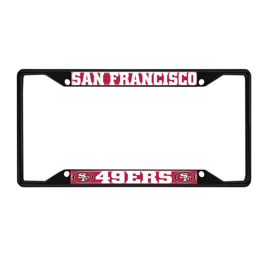 NFL - San Francisco 49ers License Plate Frame - Black