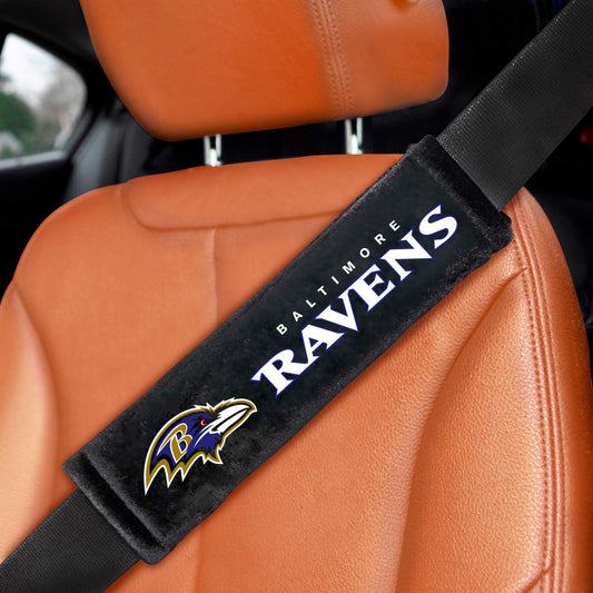 NFL - Baltimore Ravens Embroidered Seatbelt Pad - Pair