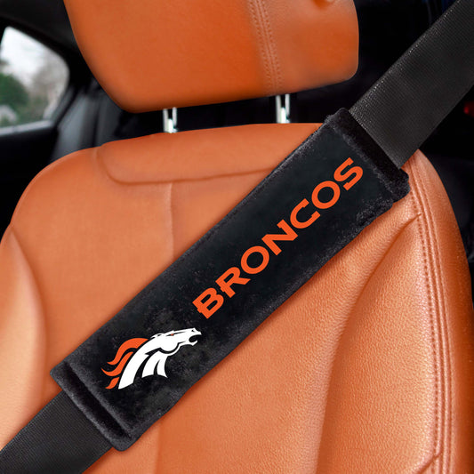 NFL - Denver Broncos Embroidered Seatbelt Pad - Pair