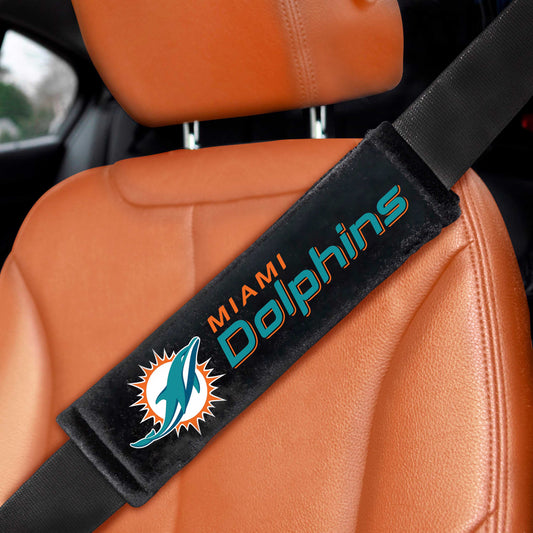 NFL - Miami Dolphins Embroidered Seatbelt Pad - Pair