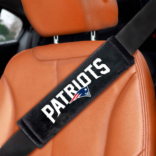 NFL - New England Patriots Embroidered Seatbelt Pad - Pair