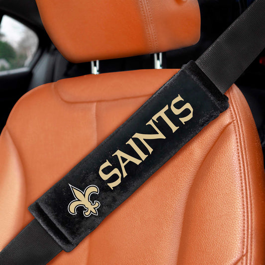 NFL - New Orleans Saints Embroidered Seatbelt Pad - Pair