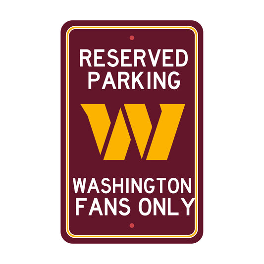 NFL - Washington Commanders Parking Sign