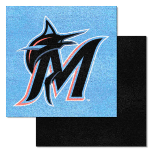 MLB - Miami Marlins Team Carpet Tiles