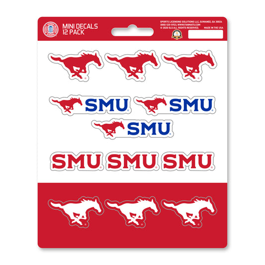 Southern Methodist University Mini Decal 12-pk