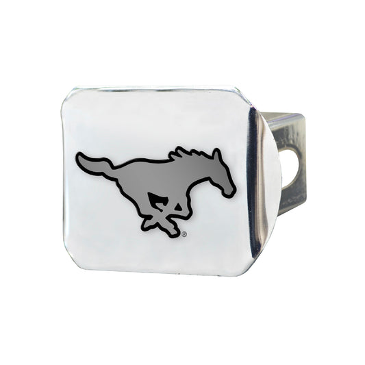 Southern Methodist University Hitch Cover - Chrome