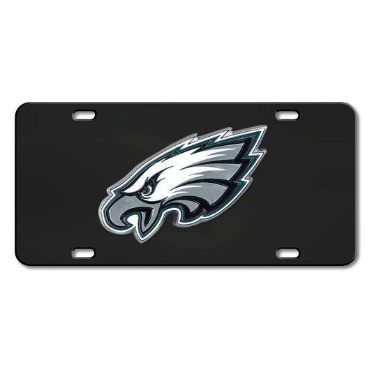 NFL - Philadelphia Eagles Black Diecast License Plate