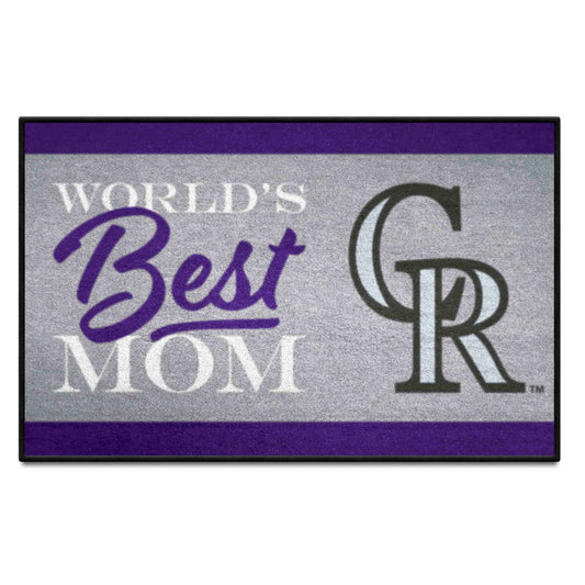 MLB - Colorado Rockies Starter Mat - World's Best Mom