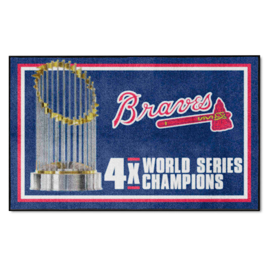 MLB - Atlanta Braves Dynasty 4x6 Rug