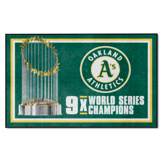 MLB - Oakland Athletics Dynasty 4x6 Rug