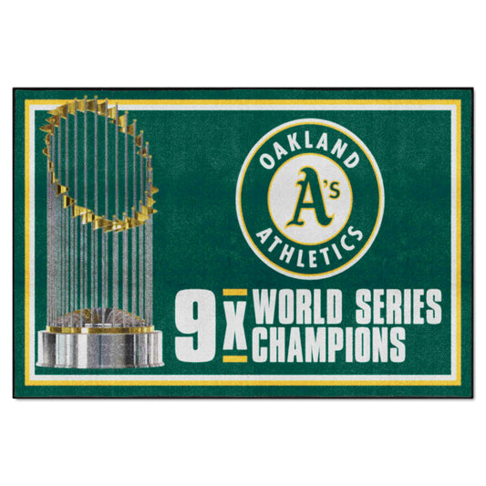 MLB - Oakland Athletics Dynasty 5x8 Rug