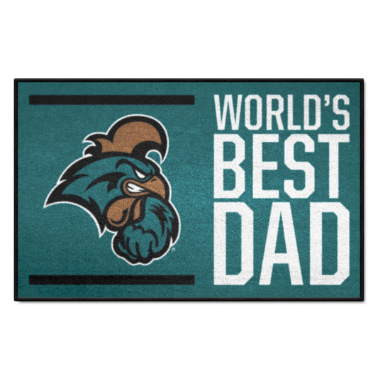 Coastal Carolina University Starter Mat - World's Best Dad