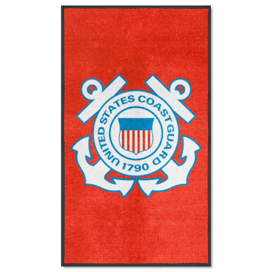 U.S. Coast Guard 3X5 Logo Mat - Portrait