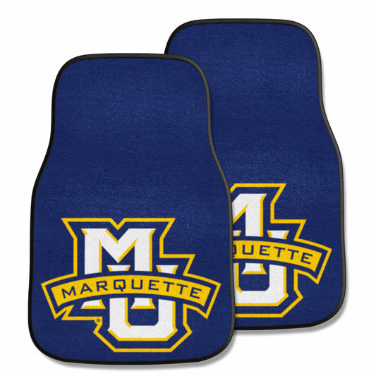 Marquette University 2-pc Carpet Car Mat Set