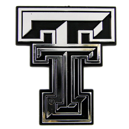 Texas Tech University Molded Chrome Emblem