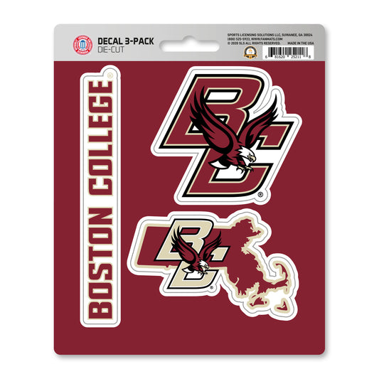 Boston College Decal 3-pk