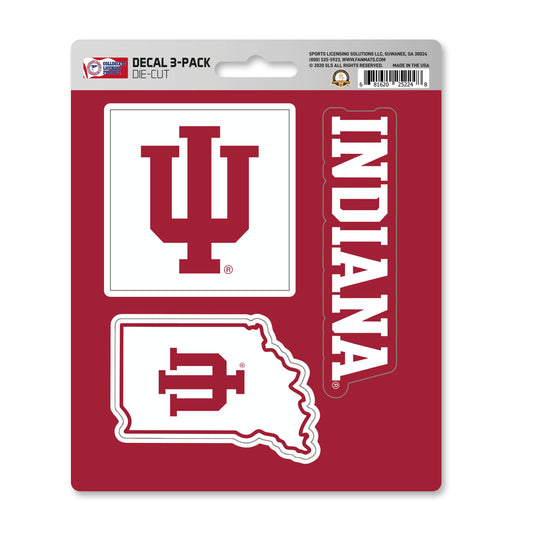 Indiana University Decal 3-pk