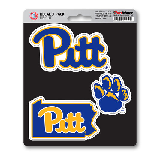 University of Pittsburgh Decal 3-pk