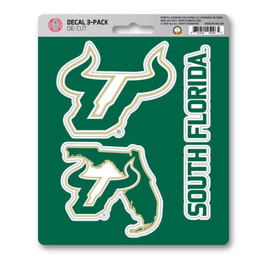 University of South Florida Decal 3-pk