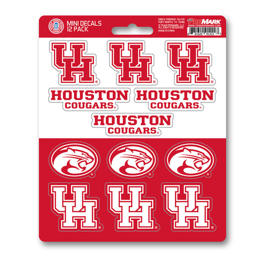 University of Houston Mini Decal 12-pk