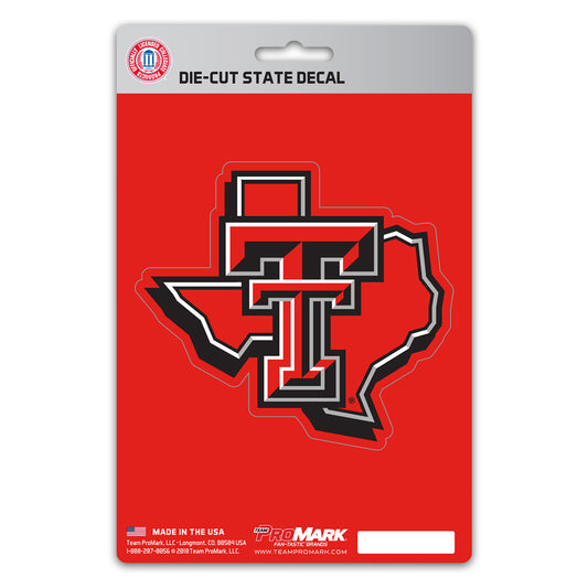 Texas Tech University State Shape Decal