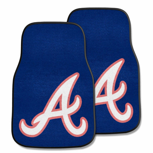 MLB - Atlanta Braves 2-pc Carpet Car Mat Set