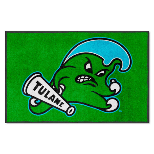 Tulane University 4X6 Logo Mat - Landscape