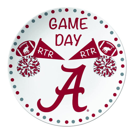 University of Alabama Game Day Round Plate