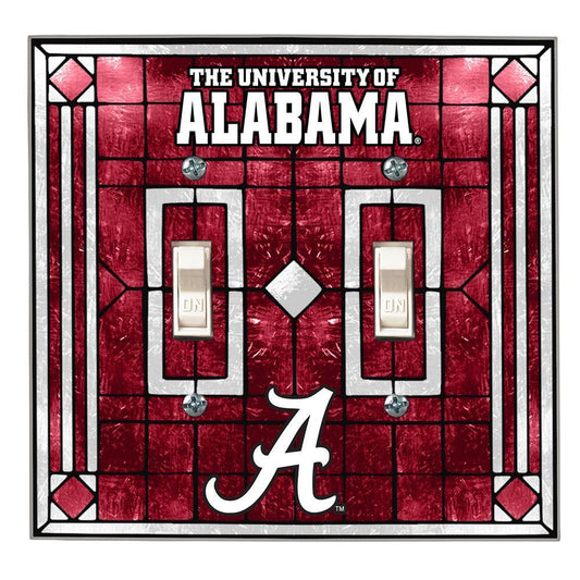 University of Alabama Double Light Switch Cover