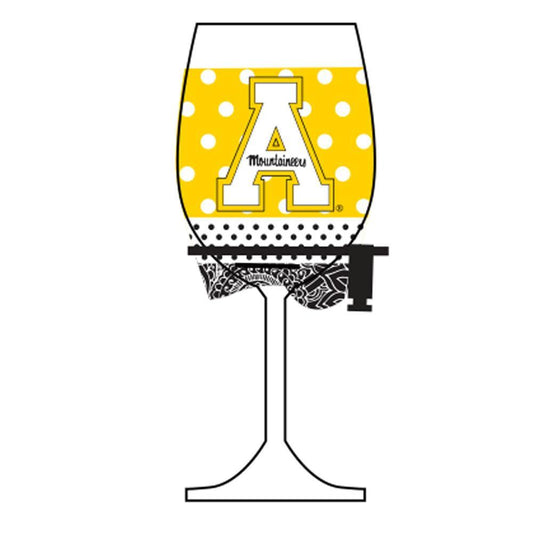 Appalachian State University Wine Woozie Glass