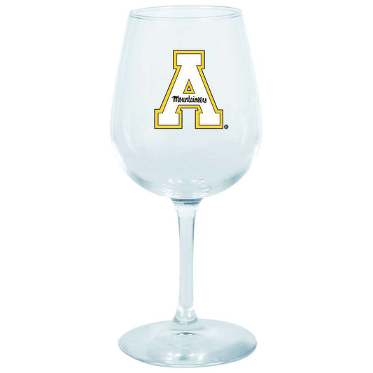 Appalachian State University 12.75Oz Decal Wine Glass