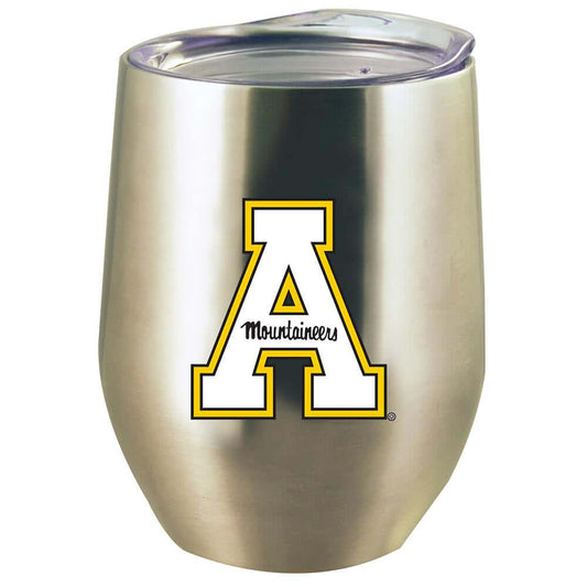 Appalachian State University 12Oz Stainless Steel Stemless Tumbler W/Lid