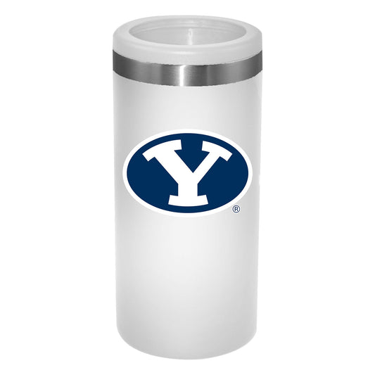 Brigham Young University 12Oz White Slim Can Holder