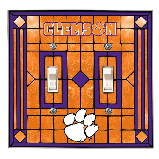 Clemson University Double Light Switch Cover