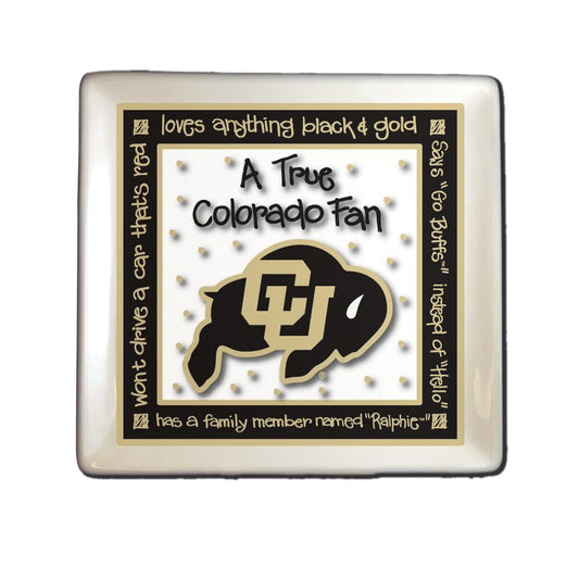 University of Colorado True Fan Square Plate