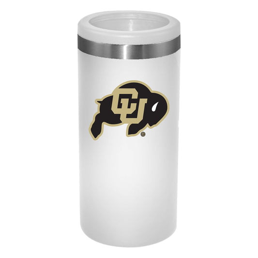 University of Colorado 12Oz White Slim Can Holder