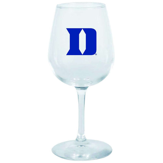 Duke University 12.75Oz Decal Wine Glass