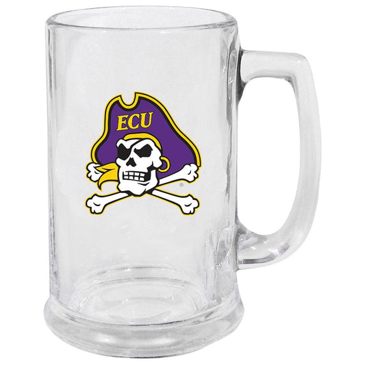 East Carolina University 15Oz Decal Glass Stein