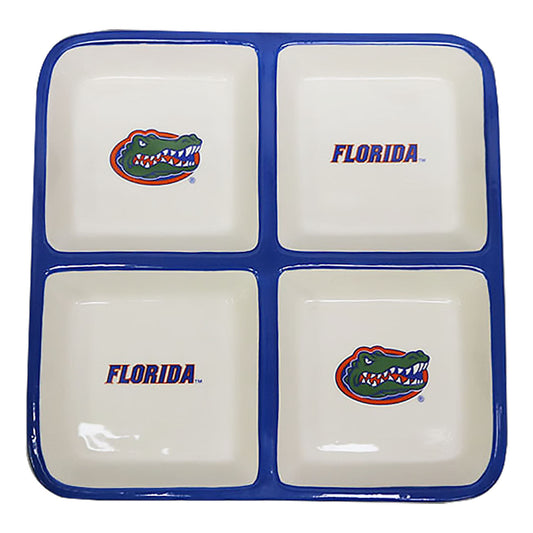 University of Florida 4 Section Square Tray