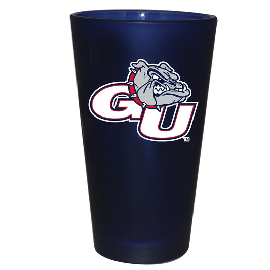 Gonzaga University 16Oz Team Color Frosted Glass