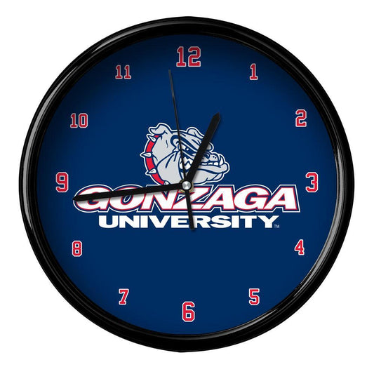 Gonzaga University Black Rim Clock Basic