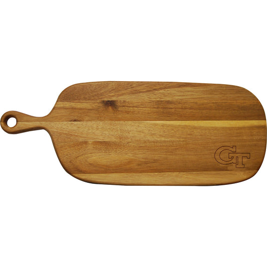 Georgia Tech Acacia Paddle Cutting & Serving Board