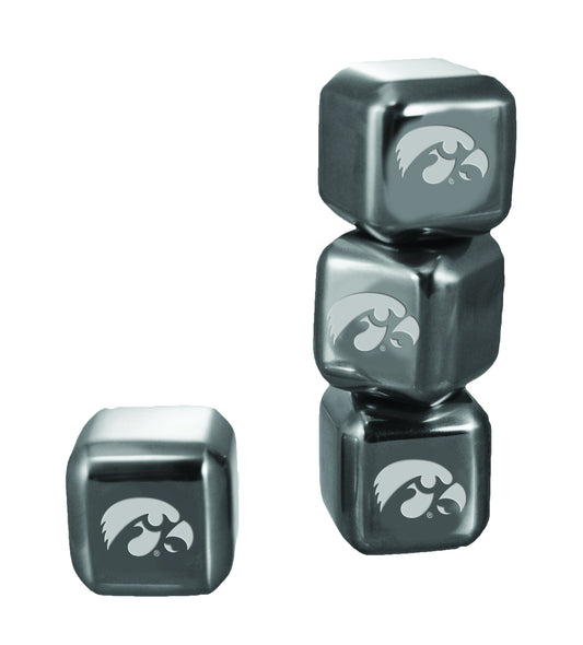 University of Iowa 6 Stainless Steel Ice Cubes