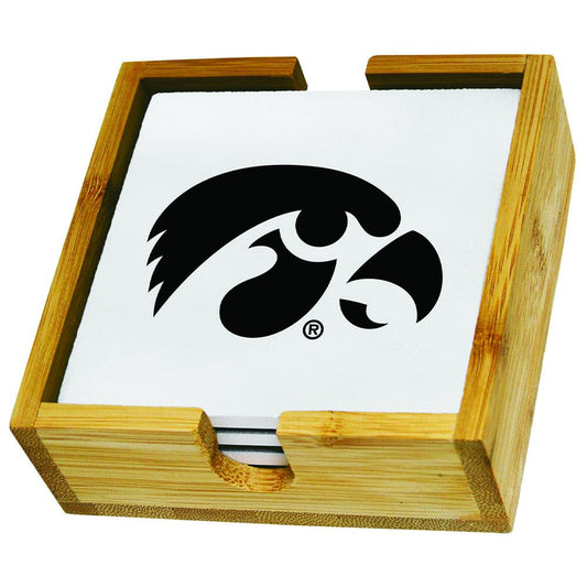 University of Iowa Team Logo Square Coaster Set