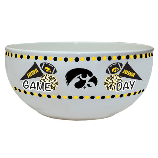 University of Iowa Large Game Day Ceramic Bowl